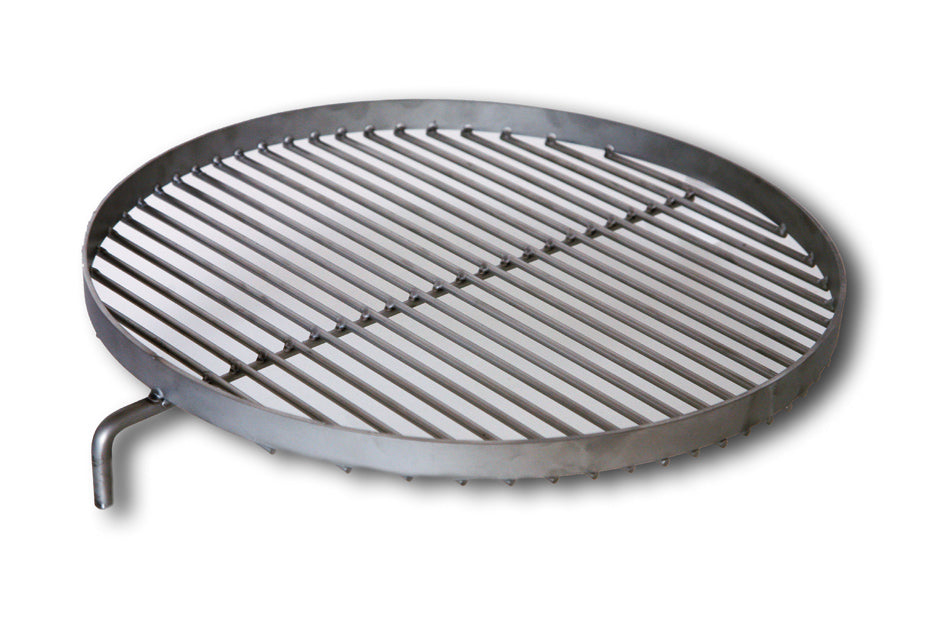 Grille de cuisson en inox HERMAPRO posée sur une cheminée Vario