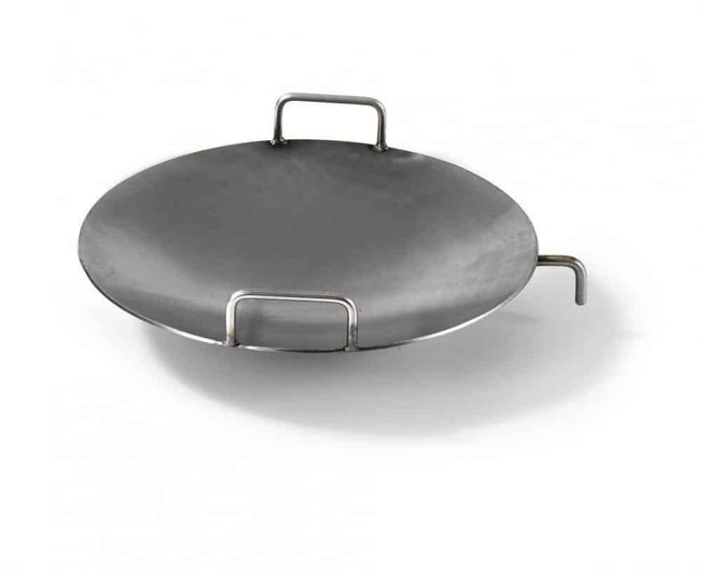 Wok HERMAPRO en acier à fort bombage pour cheminée Vario